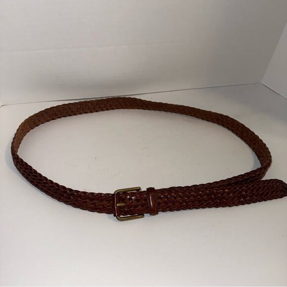 VINTAGE COACH leather braided classic work wear belt 40 main image 4